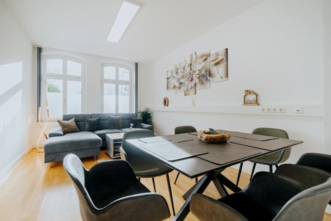 Blissplace 3 Zi Premium Apartment Nahe Getec Arena Mit Kingsize Betten Und Balkon Μαγδεβούργο Εξωτερικό φωτογραφία