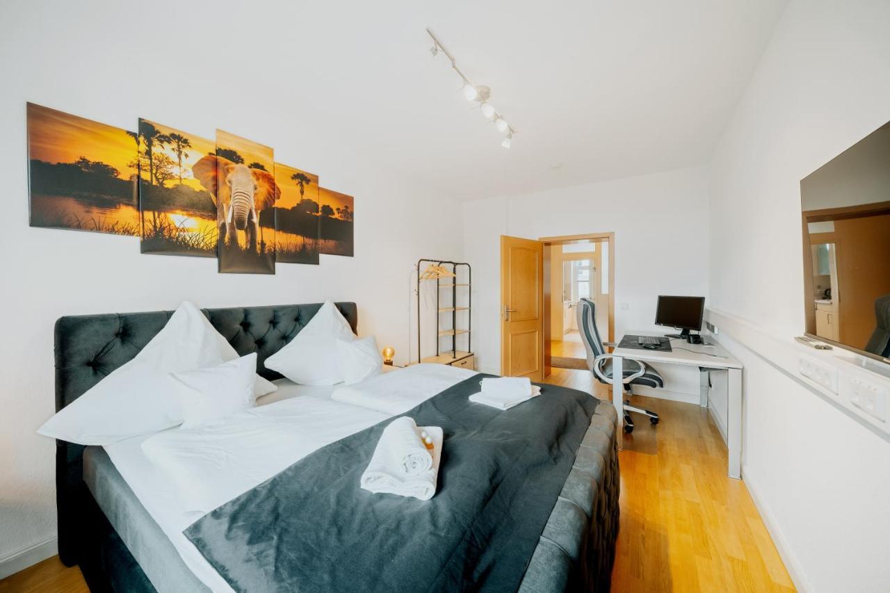 Blissplace 3 Zi Premium Apartment Nahe Getec Arena Mit Kingsize Betten Und Balkon Μαγδεβούργο Εξωτερικό φωτογραφία
