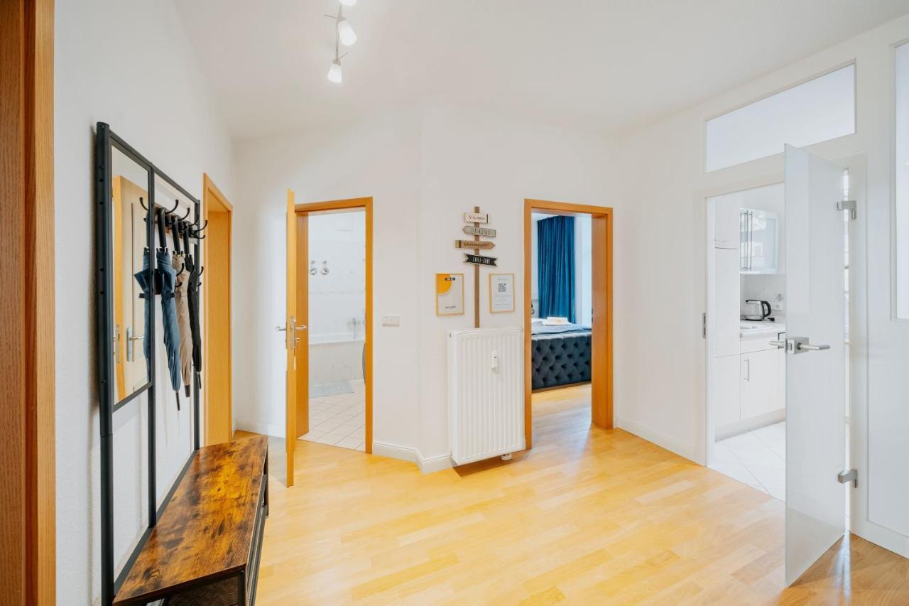 Blissplace 3 Zi Premium Apartment Nahe Getec Arena Mit Kingsize Betten Und Balkon Μαγδεβούργο Εξωτερικό φωτογραφία